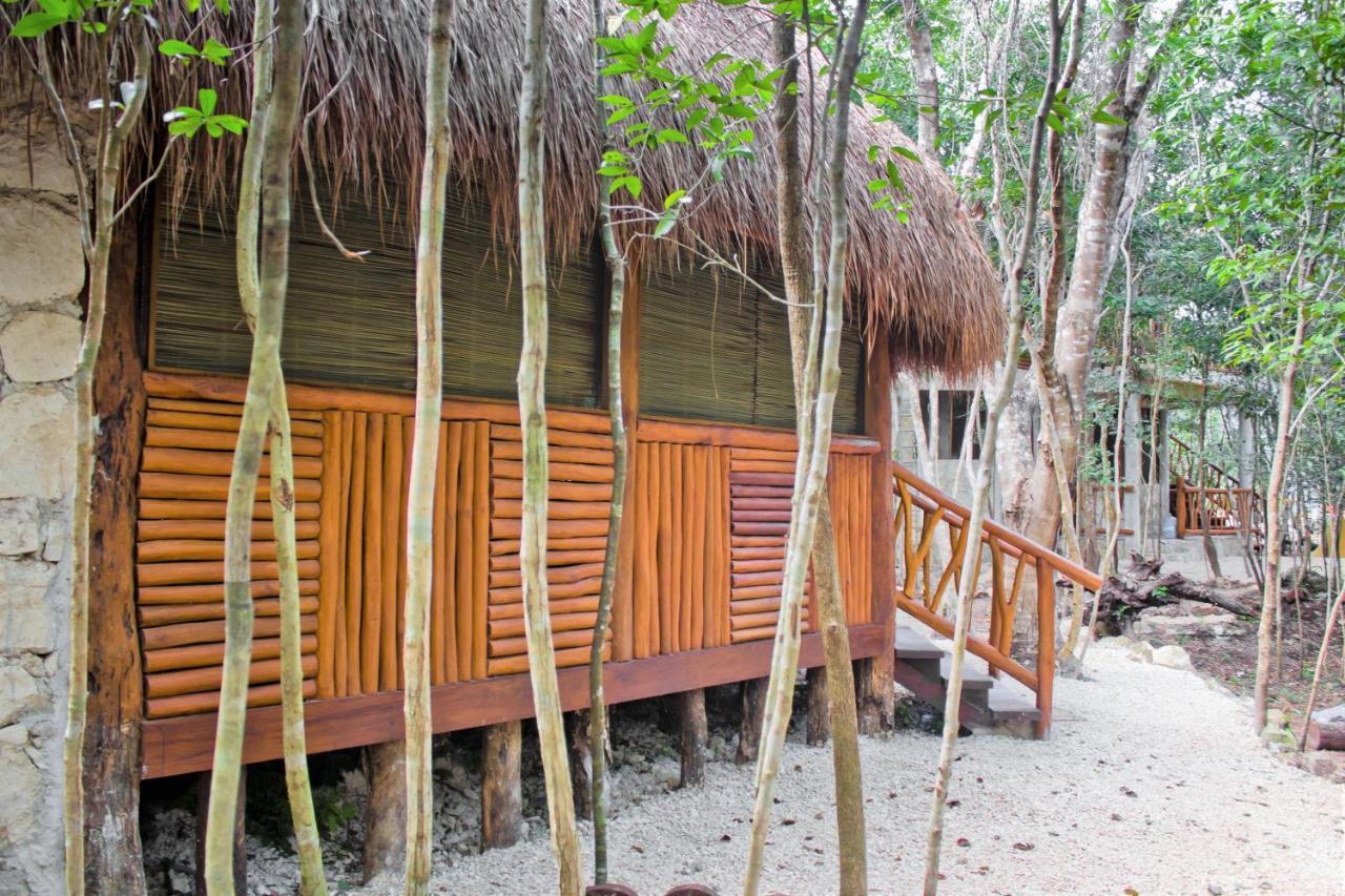 Aldea Maya-Ha Cabanas Con Cenotes Puerto Morelos Exterior photo