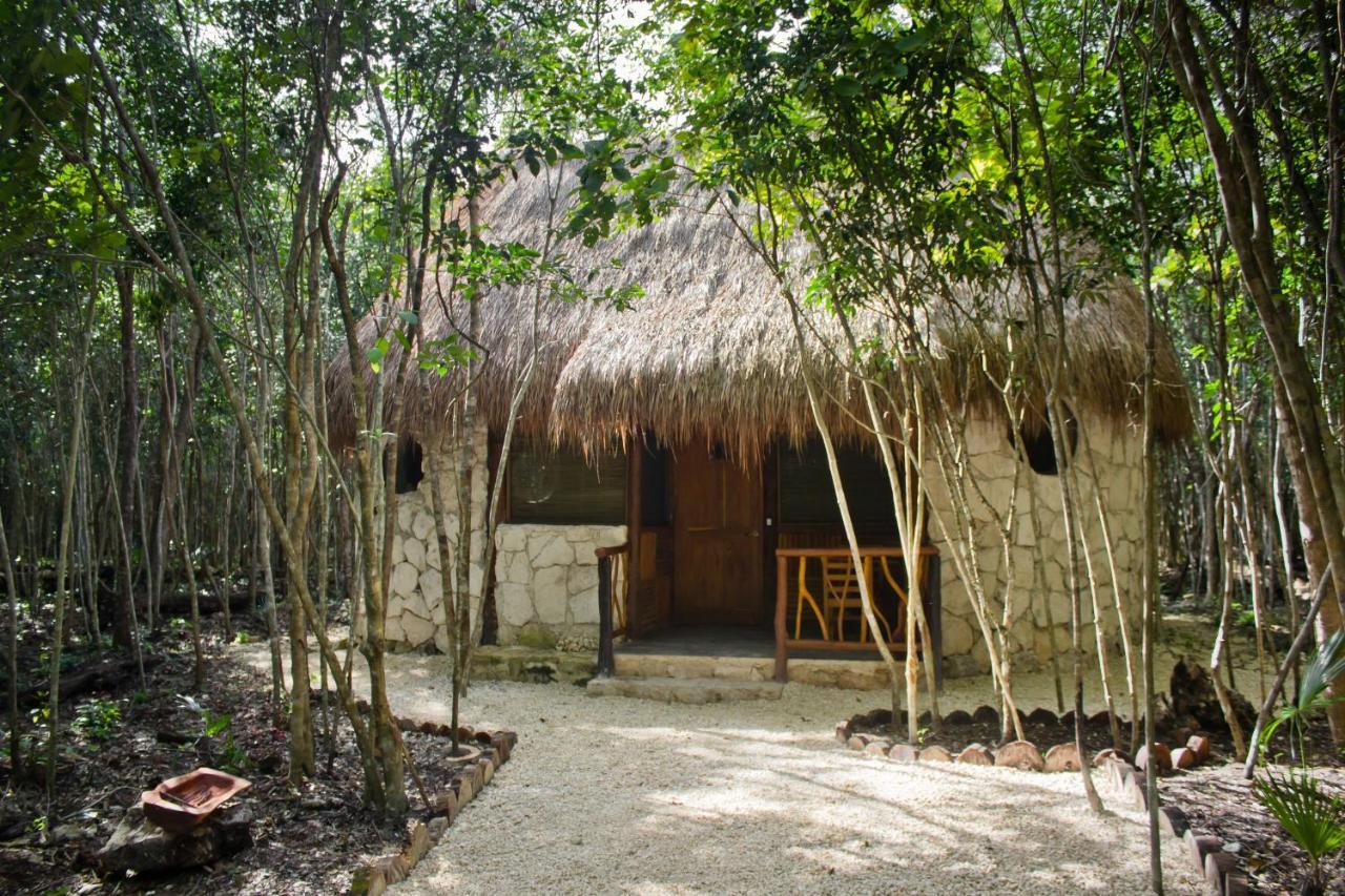 Aldea Maya-Ha Cabanas Con Cenotes Puerto Morelos Exterior photo